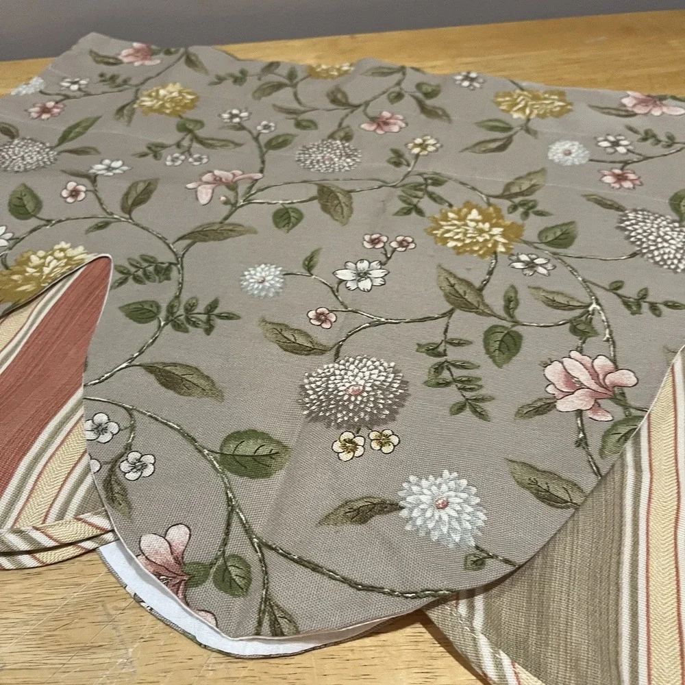 Waverly Home Classics Peek a Boo Valance Nassau Vine Mist‎ 54x19